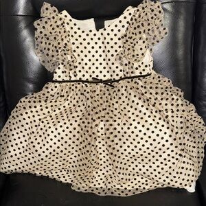 Pippa & Julie Black Polka Dot Dress
